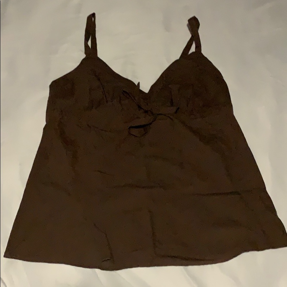 cute brown tank top